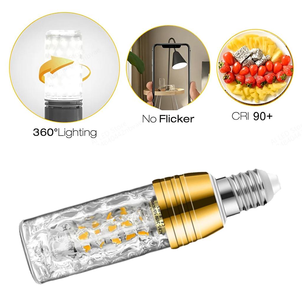 Led Corn Lamp E27 E14 9w 240v Bulb Light Kitchen Bulbs With 110 Volt Ac 220v White Home Ceiling Fan Chandelier 200 Volts Outdoor