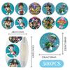500pcs/lot Paw Patrol Stickers Rolling Animal Roll Stickers Small Cute Game Sticker DIY Gift Sealing Label Decoration Creative 5