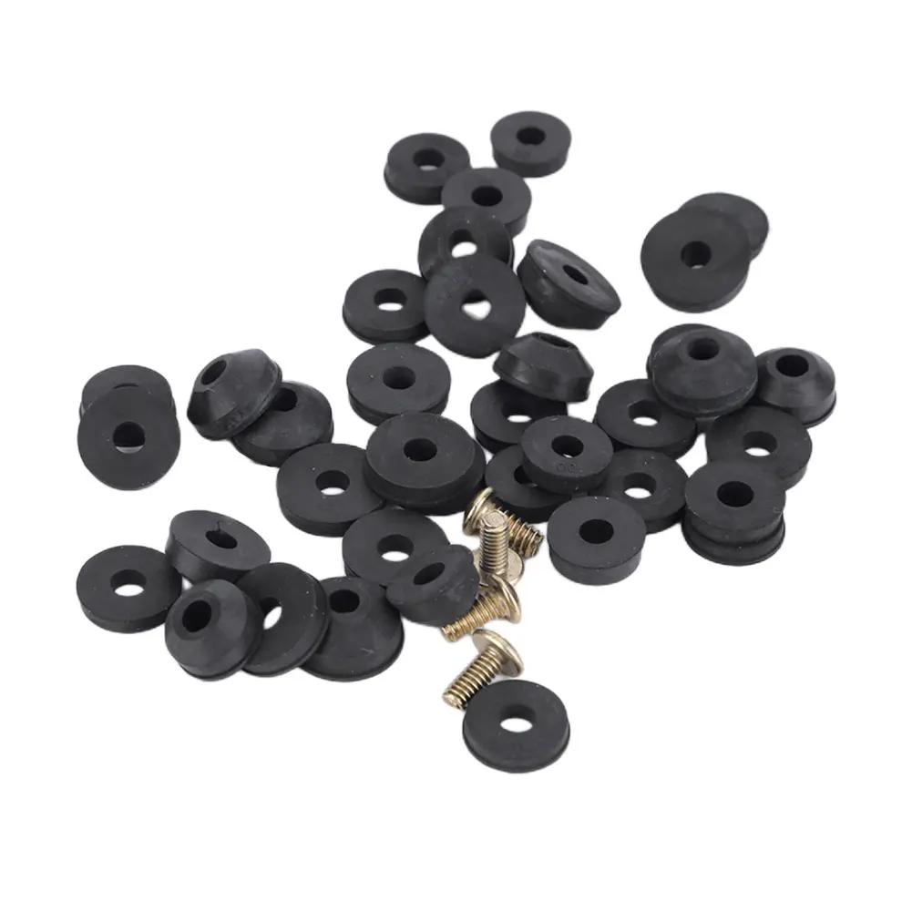 48PCS Plumbing Faucet Seal Washer O-ring Rubber Faucet Washer Assortment with Screws Flat Beveled for Repairing Faucet Leak
