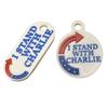 Backpack Charm I Stand with Charlie Backpack Tag Lightweight Backpack Accessory School Bag Charm