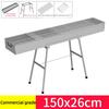 Large Barbecue Grill Outdoor Thickened Foldable Portable BBQ Stove Grill Large Capacity Installation Free Barbecue Rack Set