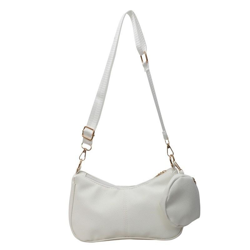 Trendy Retro Pu Shoulder Bag Stylish Solid Color Crossbody Bag For Daily Use