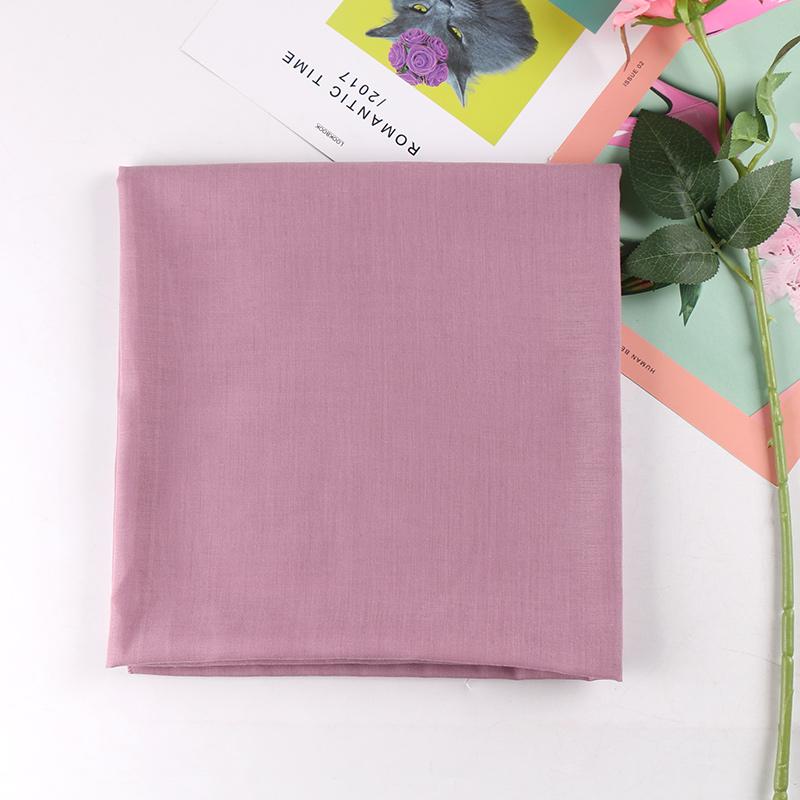 110*110cm Square Hijabs Solid Color Scarf Muslim Head Wraps Polyester Scarves Lightweight Headband Autumn Mufflers 1PC Retail
