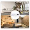 Ventilator cu încălzire 2 în 1 Încălzire Vânt Natural Temporizare Afișaj Digital Montat pe Perete Încălzitor de spațiu pentru Casă Birou Dormitor Ventilator de perete