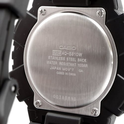 Casio CASIO Tough Solar Ana-Digi Quartz Watch AQ-S810W-1A2V Men's Black Overseas Model
