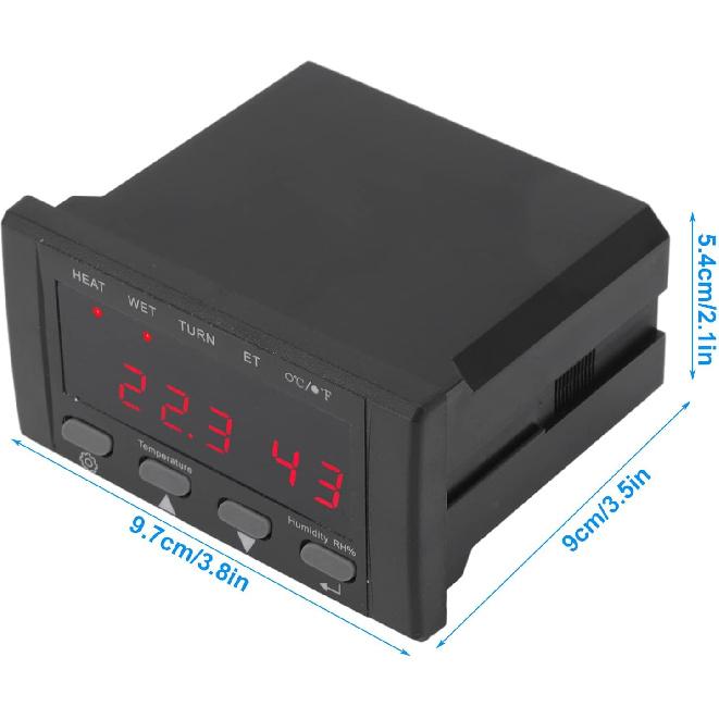 Incubator Temp Humidity Controller , Fahrenheit Celsius Simple Egg Incubator Thermostat for Poultry for Reptile Digital Temperature Controller