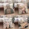 SShinazugawas SSanemis Case Plush Fabric Soft Pillowcase Double Sided Print Cushion Cover Household Gifts