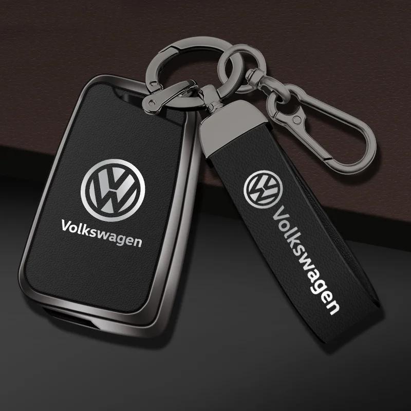 2025 Hot Car Flip Remote Key Case Full Cover Protector Holder Shell Bag For VW Volkswagen Golf 7 MK7 Tiguan MK2 Auto Keychain Ac