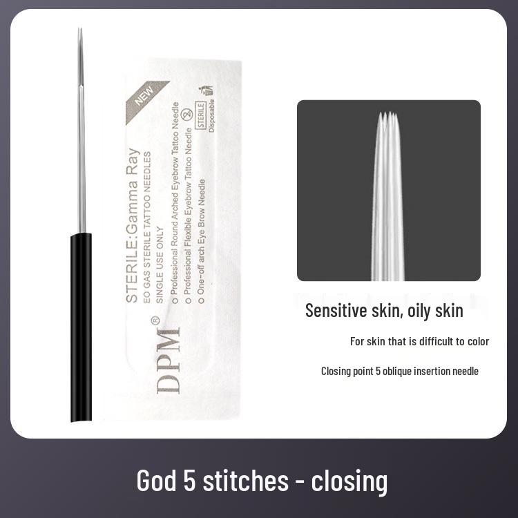 DPM Genuine Embroidery Eyebrow Tattoo Needles - Round 3 and 5 for Misting
