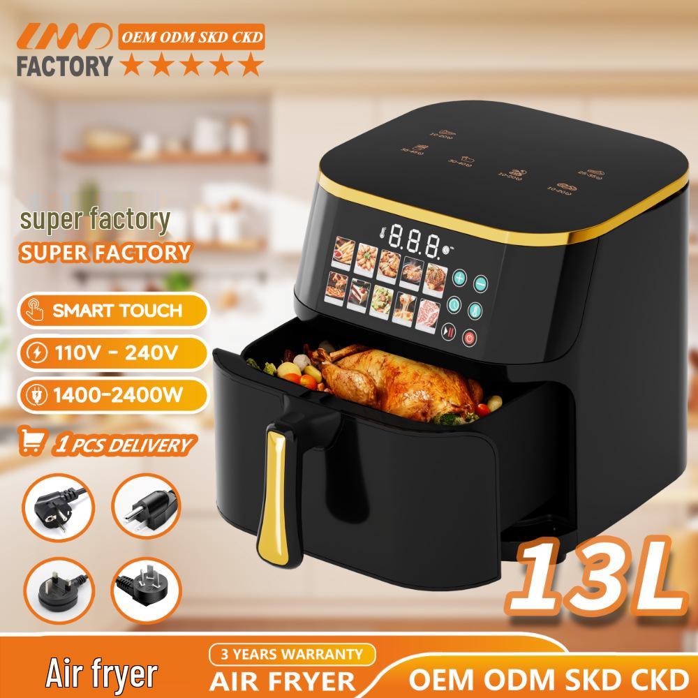 Electric Air Fryer Oven 13L - Large Capacity, Multifunctional, Visible Fryer for French Fries and More Household Cooking
