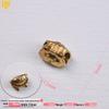 Copper-Plated Sand Gold Wealth Crab Dumpling Spacer with Lucky Rabbit Bead for DIY Jewelry Making