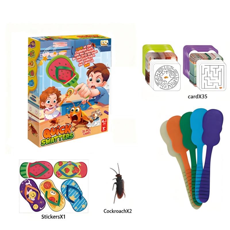

Educational Board Game, Kids Reaction Training Toy, Fast Swatting Game, Good Choice for Family Gatherings. OneSize різнокольоровий