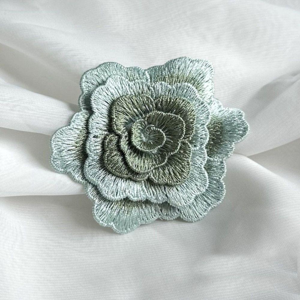 3PCS Exquisite 3D Flowers Embroidered Appliques Multi-layer Clothing Patch  Sewing