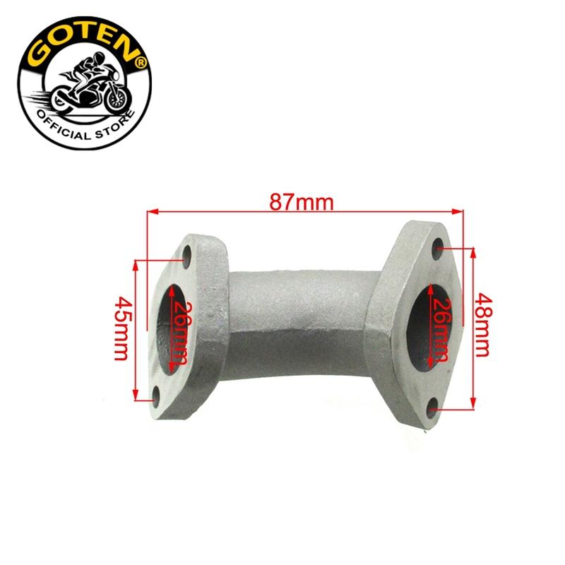 Goten 26mm Manifold Intake Pipe For Chinese 110cc 125cc 140cc Pit Dirt Bike