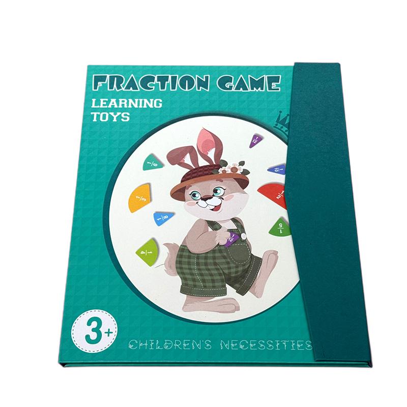 Magnetic Fraction Tiles for Kids Educational Math Resource with Demonstration Book for Homeschool Classroom
