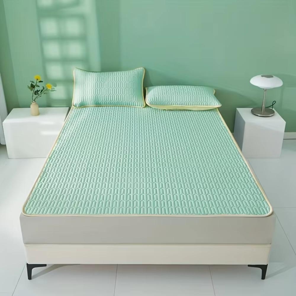 Quilted Bed Sheet Cooling Pad Anti-wrinkle Summer Sleeping Mat Durable Bedspread Summer