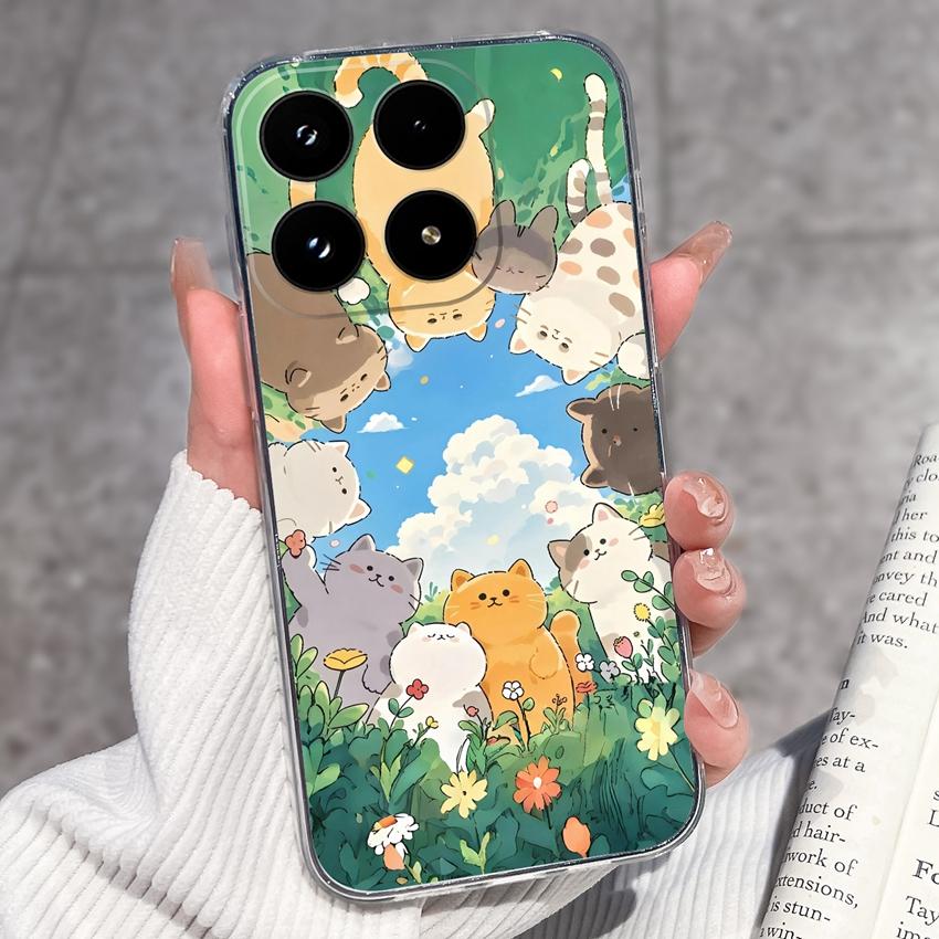 For Xiaomi 17 Mi 11T 11 10T 10 Pro 10S Phone Cover Sleeping Beauty Pattern Black TPU Soft Silicone Shockproof Protective Casing For Xiaomi Bumper Case