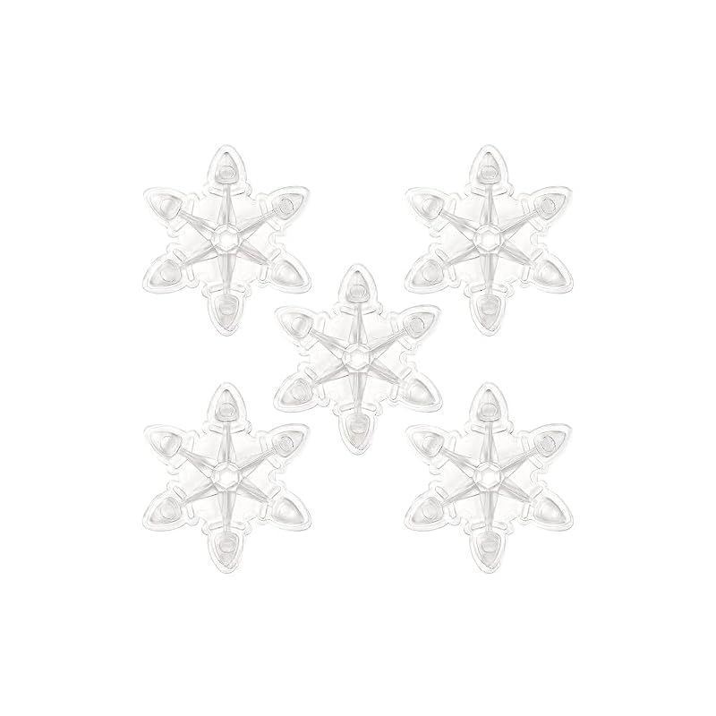 VAXPOT Snowboard Deck Pads, Set of 5, Snow Crystal Design, VA-2813 CLR