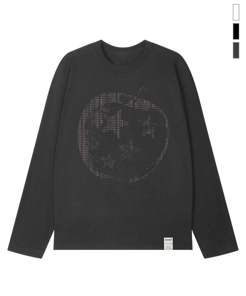 GRAVER [Unisex] Star Apple Long Sleeve T-Shirt_3 Colors