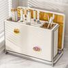 Cream Wind Knife Holder Chopstick Cartridge Collection Rack Multifunctional Kitchen Cutting Board Shelf Countertop Chopstick