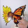 Butterfly Suncatchers Colorful Glass Panel Suncatchers Decors Birthday Gift Women Stained Glass Window Hanging Decors