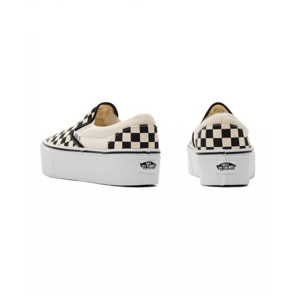 Vans Classic Slip On Stackfoam    Checkerboard  Black Classic White Vn0a7q5rtyq1