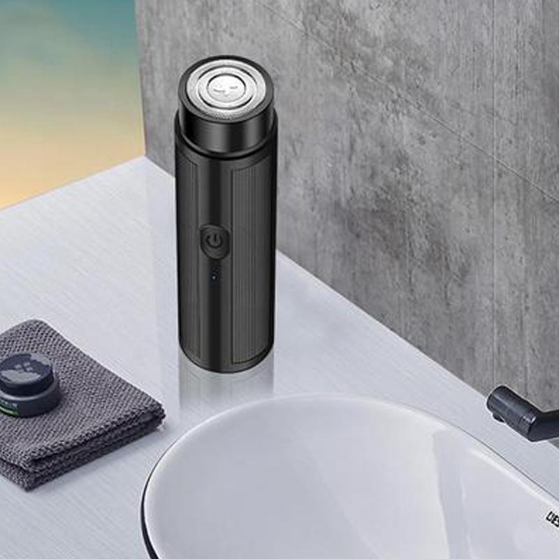 Men's Mini Electric Shaver Rechargeable Razor Trimmer Portable Beard Knife Safety Heads Shaving Machine Clipper Hair Travel Car Mini Shaver