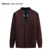 V-Neck Pockets Sweater Coat Autumn Winter Fleece Lining Solid Color Cardigan Sweater Outerwear