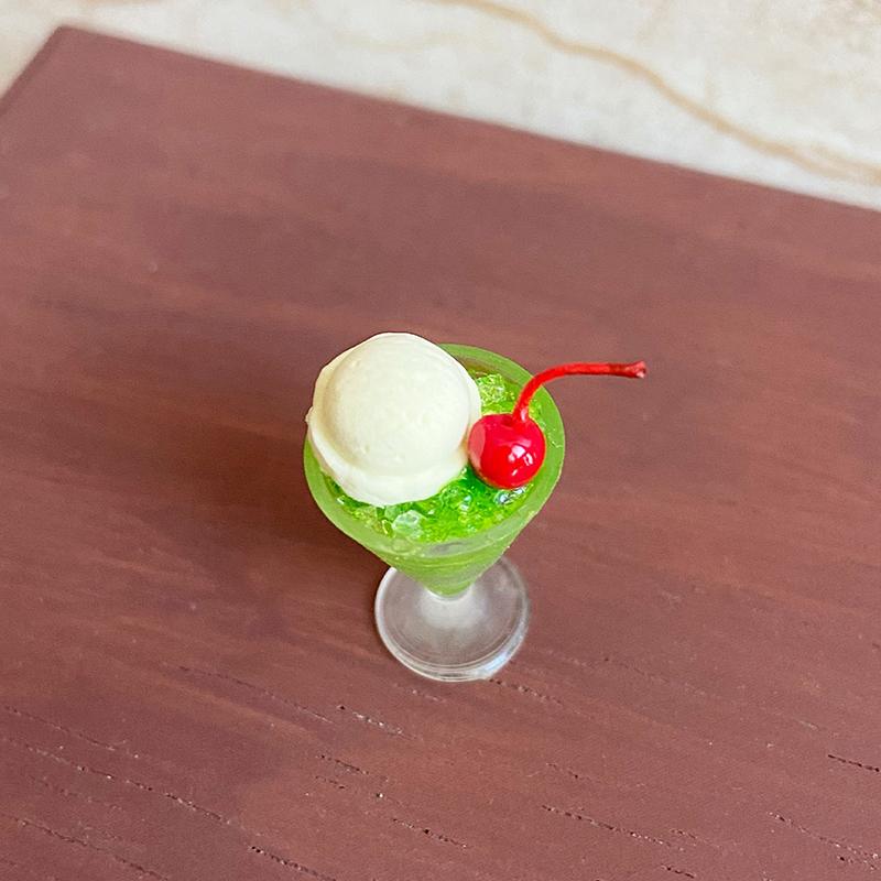 Drink 1/2Pcs Ice Cream Cups Cocktail Glass Model Pretend Play Mini Food Fit Play House Toy Doll Accessories Dollhouse Miniature