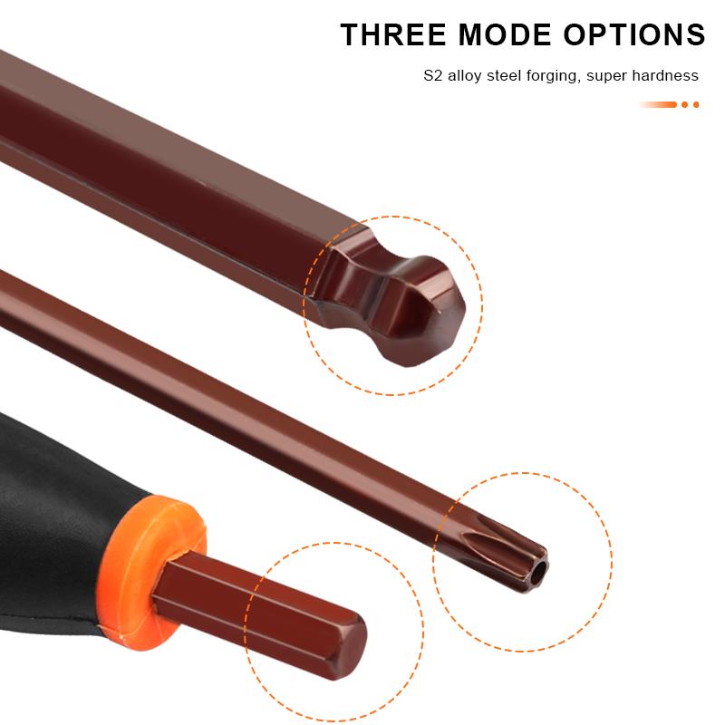 Т-образная шестигранная отвертка T25/2.5/3/4/5/6/8/10 мм хром-ванадиевая сталь — фото 5