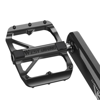 Ultralight Aluminum Alloy Bicycle Pedals 3 Bearings Bike Pedals AntiSlip Waterproof Flat Wide Bike