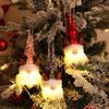 New Christmas Party Decoration Supplies Sequins with Lights Doll Christmas Glowing Doll Pendant Fashion Accessories