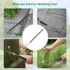 49.2” Long Handle Crack Weeder, 3 Adjustable Length Crevice Weeding Tool Manual Weeder Puller for Sidewalk, Paver, Wall Gaps, Lawn Yard Gardening
