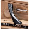 6 st ABS-plast Kolfiber Bil Interiör Dörrhandtag Drag Trimskydd för BMW E90 E91 3-serien Sedan, Kombi 2005-2012