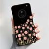 Printed Phone Case For Nokia 110 4G 2024/HMD 110 4G/Nokia 125 4G 2024 Soft Silicone Black Shell Cover Cute Flower Cartoon Casing