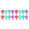16pcs Creative Folding Flying Disc Flying Plate Outdoor Supplies (Random Color)