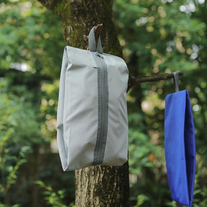 Fabric Storage Bag Various Compartments Portable Organizing Bags Oxford Cloth Texture for Hiking Camping Swimming Needs