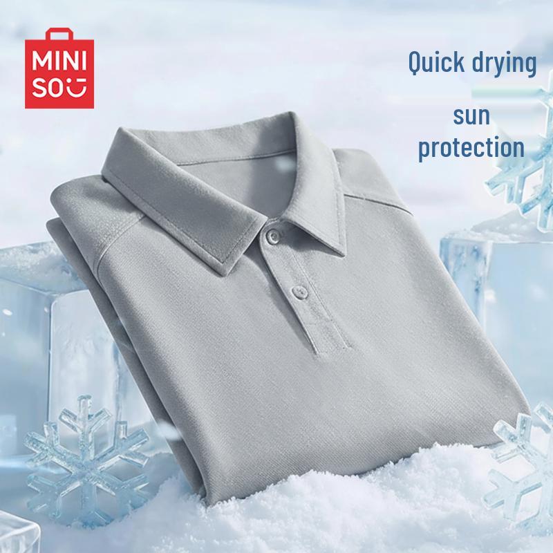 MINISO Men s Sun-Proof Quick-Dry Polo Shirt M