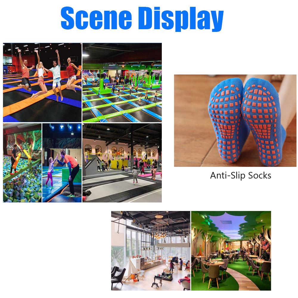 Kinder Erwachsene Rutschfeste Socken Eltern-Kind Trampolin Socke Baumwolle Elastizität Sport Training Jungen Mädchen Draußen Kindersocken