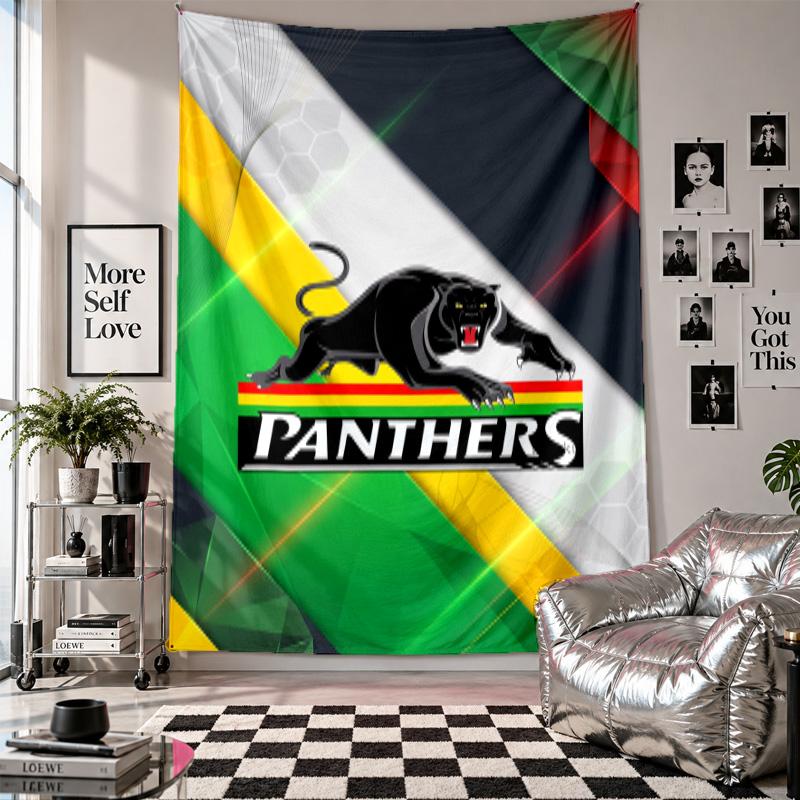 Penrith Panthers Wall Tapestry Home Decor Wall Hanging Cloth for Bedroom Living Room Background