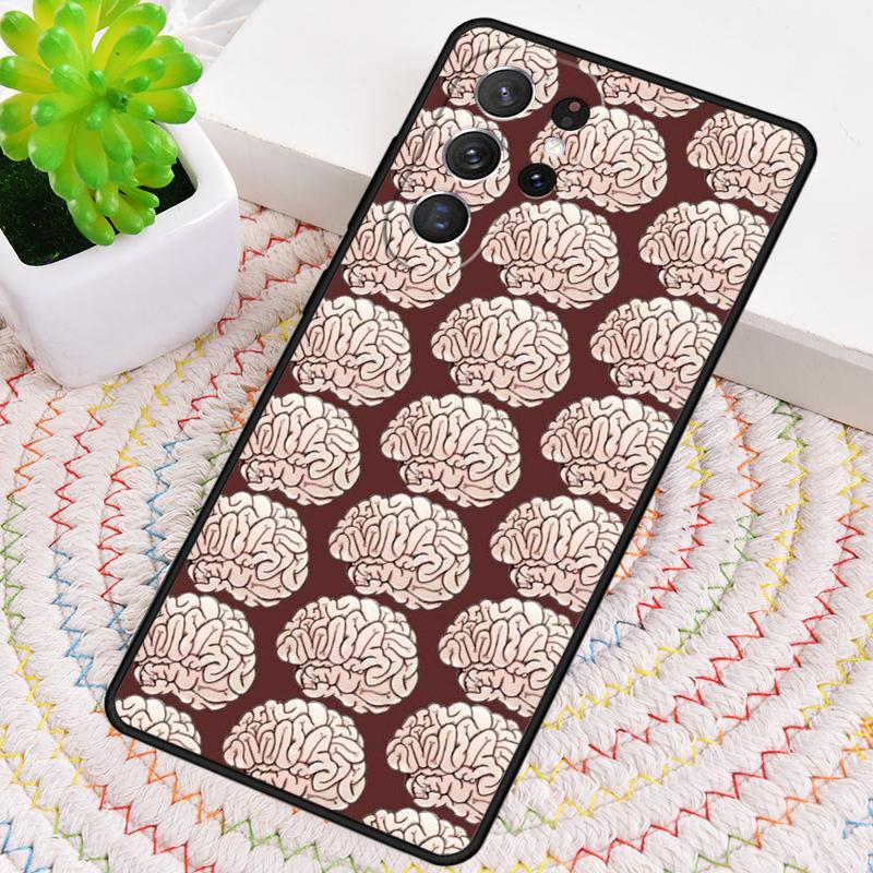 Human Organs Brain Soft Silicone Phone Case For Samsung Galaxy Note 10 Pro S26 S25 S24 S23 S22 S21 Plus S25Ultra Capa Cover