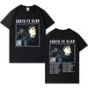 Santa Fe Klan Nytt Album Grafisk Kortärmad T-shirt Herrmode Överdimensionerad Avslappnad Gotisk Hip Hop Komfort Bomull Lös T-shirt