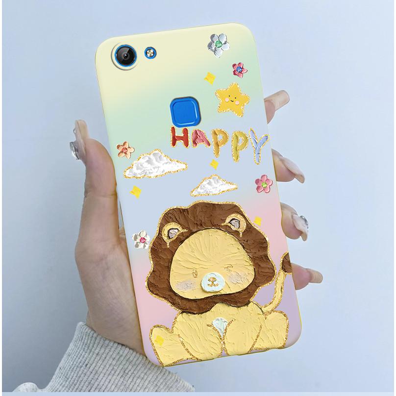 For Vivo V7 V7+ Plus Y79A Y75 Y73 Y79 1716 1718 Phone Case Cute Astronaut Panda Flowers Candy Soft Silicone TPU phone Case Cover