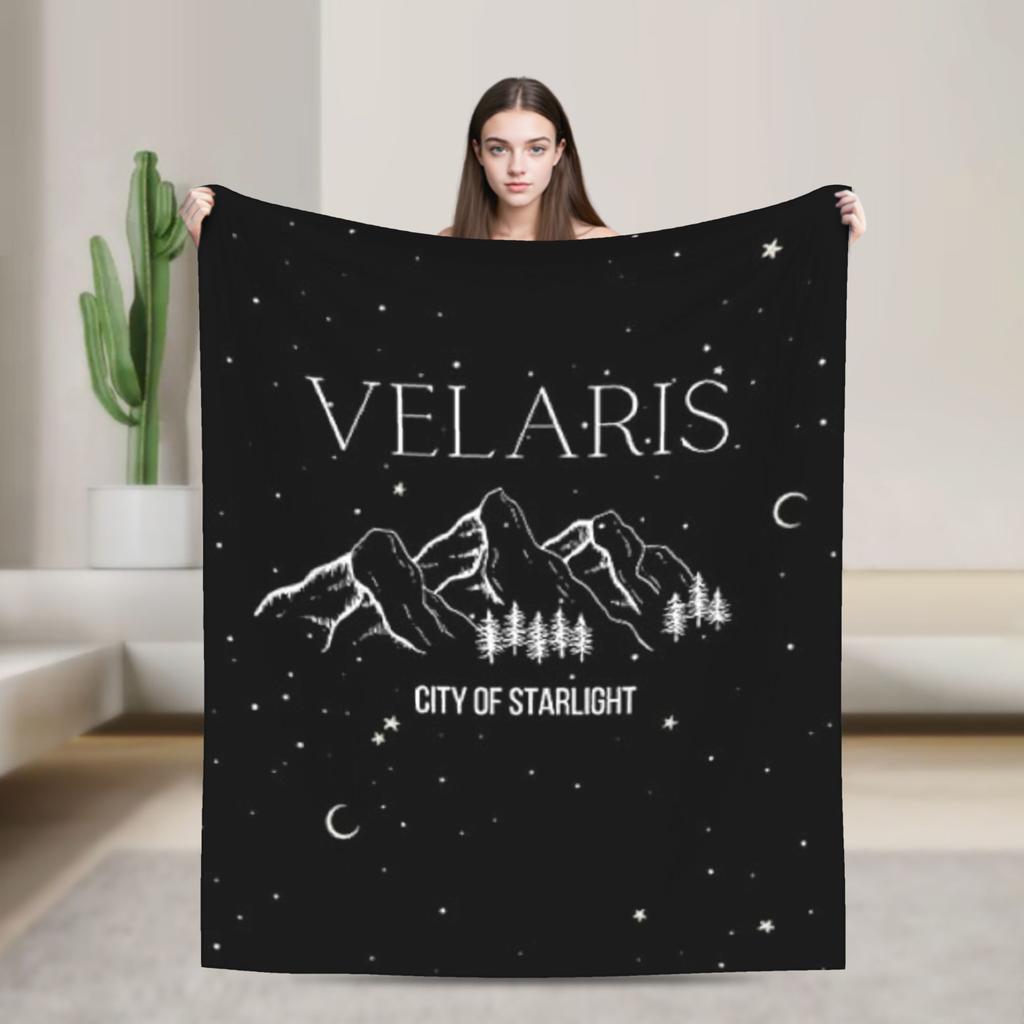Soft Blanket Travel Office Velaris City of Starlight  Bedding Throws  Flannel Bedspread For Living Room Funny Sofa Bed Cover