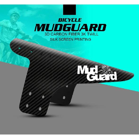 2Pcs Mountain Bike Mudguard 3D Carbon Fiber Twill MTB Fender Front/Rear Tire Wheel Universal Suitable For Disc Brake Bicycle