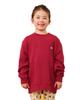 Lee Sweatshirt with Logo Back Sizes Kids' D.RED Print, 110cm-150cm