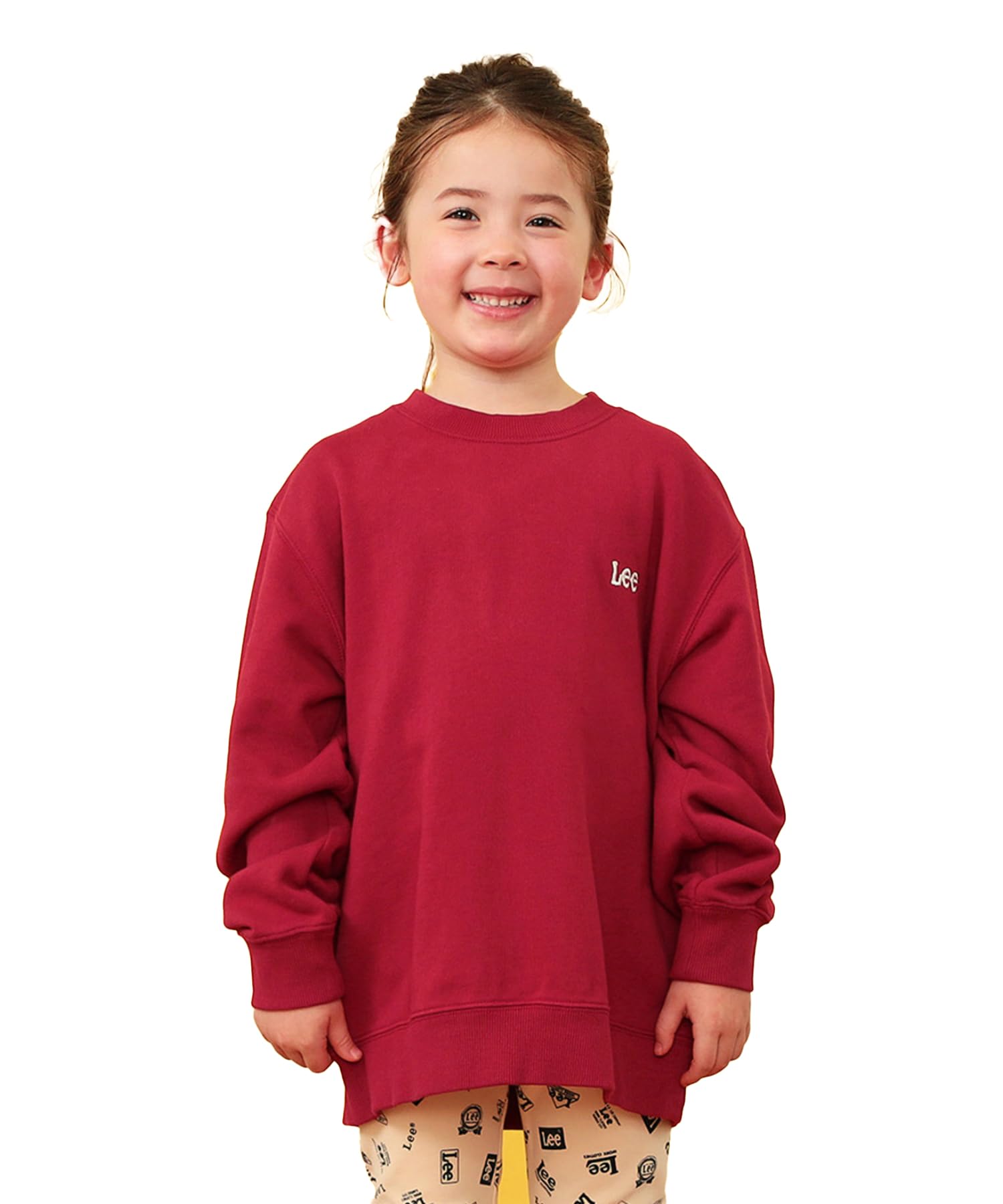 

Lee Sweatshirt with Logo Back Sizes Kids D.RED Print, 110cm-150cm