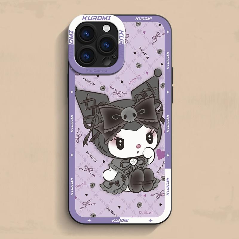 Kuromi My Melody Case For Apple iPhone 15 11 13 14 Pro Max 12 Silicone 15 Plus 11Pro Soft Phone Cover