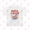 Pasta La Vista Spaghetti Noodle Short Sleeve Tee 100% Cotton T-Shirt