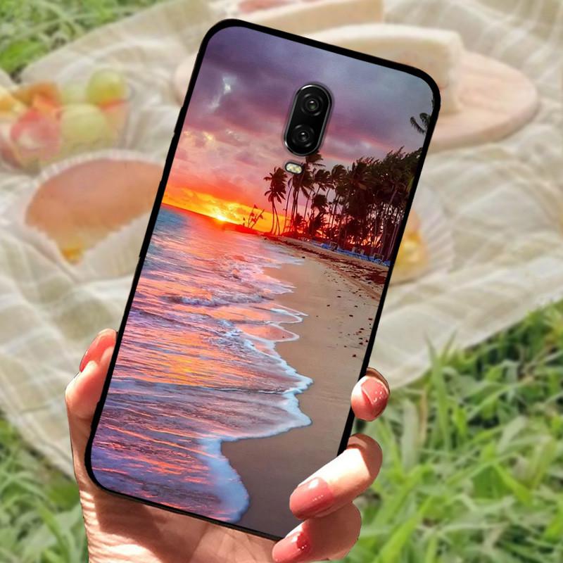 For Oneplus 6T Case Silicone Soft TPU Phone Cover For One Plus 6 6T Case Bumper For Oneplus 6 6 T Capa Mabrle Fashion Coques